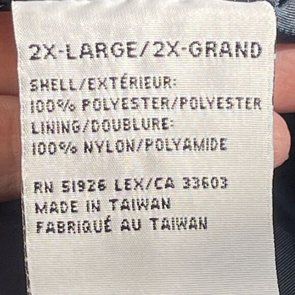 VTG Hard Rock Cafe Maui Men’s 2XL Navy Windbreaker Preppy Blokecore Normcore - Picture 6 of 9